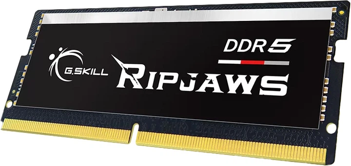 Pamięć RAM G.Skill DDR5-5200 16384MB PC5-41600 (1x16384MB) Ripjaws SO-DIMM Black (F5-5200S3838A16GX1-RS) - obraz 3