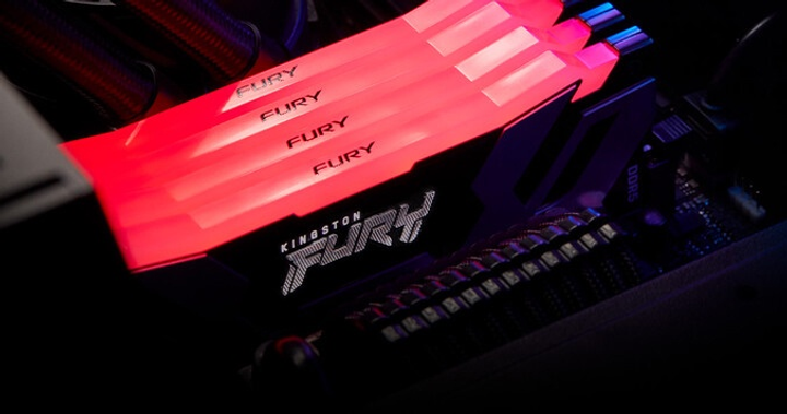 Оперативна пам’ять Kingston FURY DDR5-6400 98304MB PC5-51200 (Kit of 2x49152) Renegade RGB 2Rx8 Black (KF564C32RSAK2-96) - зображення 7