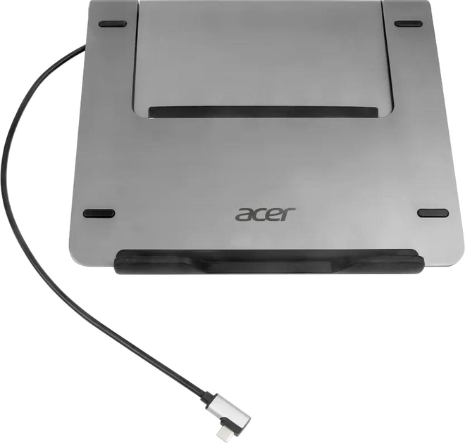 Podstawka pod laptopa Acer ze zintegrowaną stacją dokującą 5 w 1, srebrna (HP.DSCAB.012) - obraz 1