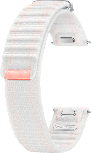 Pasek Samsung Fabric Band (S/M) do Samsung Galaxy Watch 7 Pink White (ET-SVL30SWEGEU) - obraz 3