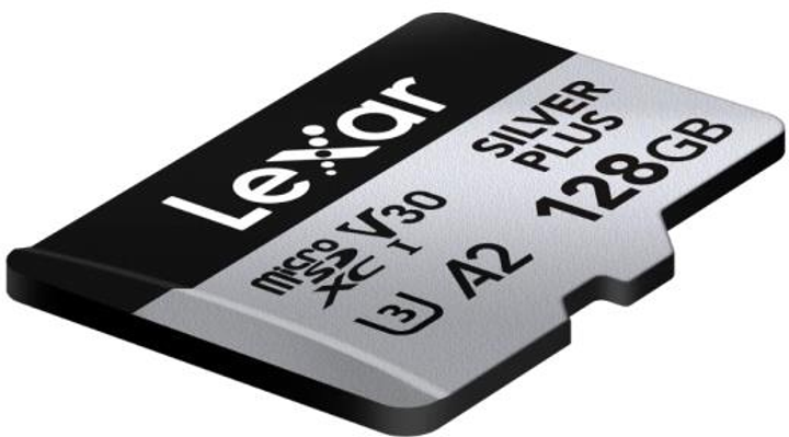Karta pamięci Lexar Professional Silver Plus microSDXC 128GB UHS-I U3 V30 A2 (LMSSIPL128G-BNANG) - obraz 4