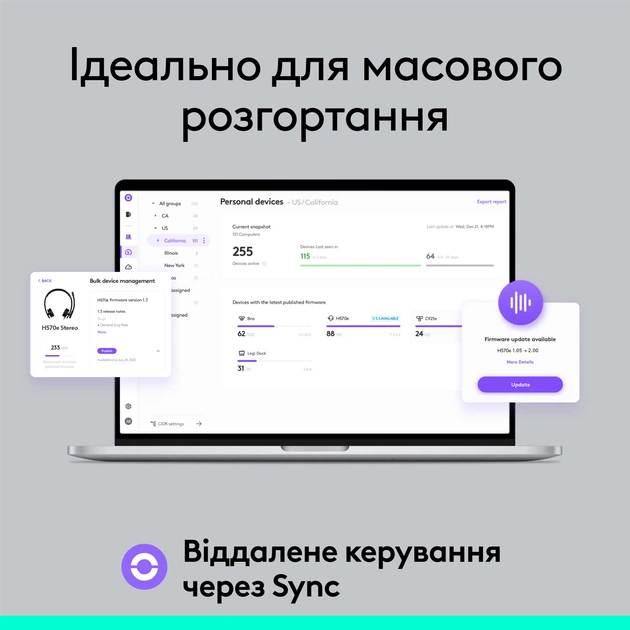 Навушники Logitech H570e Corded Stereo USB Headset (Teams version) - Black - EMEA28-935 - USB-A (981-001430) - зображення 8