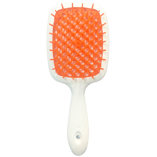 Щітка для волосся Janeke Superbrush біла з помаранчевим - Фото 2 Щітка для волосся Janeke Superbrush біла з помаранчевим - изображение 2