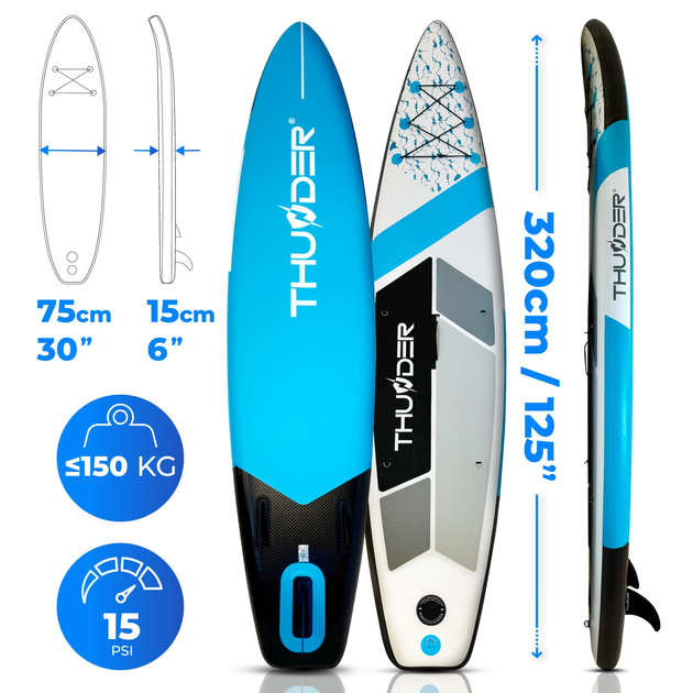 Надувна SUP дошка (Сапборд) THUNDER MARIS 320 - изображение 2