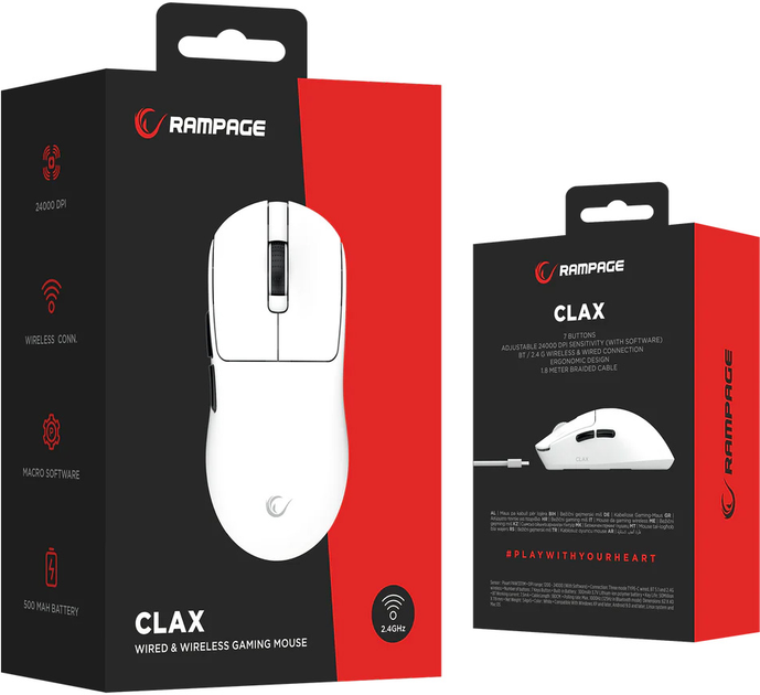 Mysz Rampage Clax White (CLAX-WHITE) - obraz 6