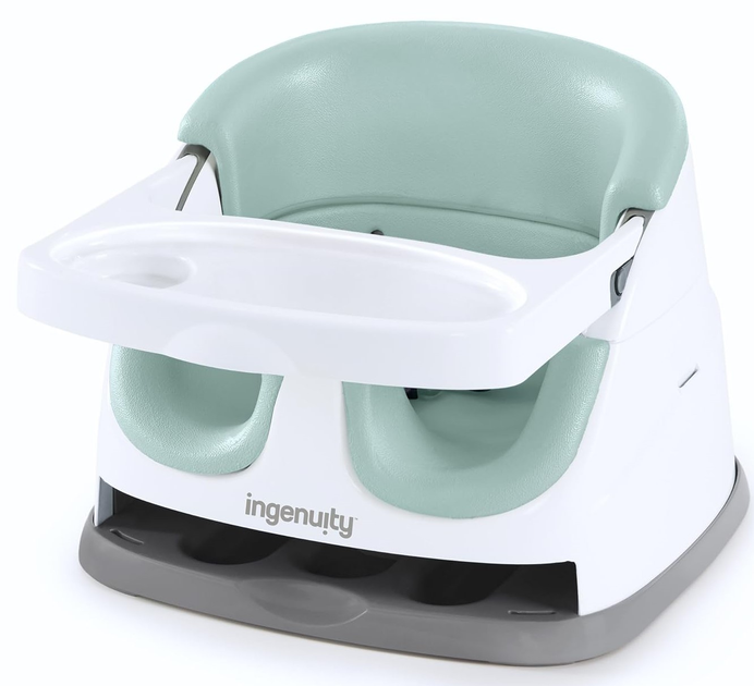 Стільчик для годування Ingenuity Baby Base Booster 2 в 1 Mist (0074451167285) - зображення 1