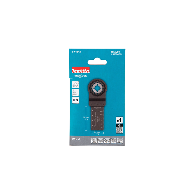 Brzeszczot do pił zanurzeniowych Makita średnica 24 mm x 18 zębów na cal MULTITOOL (88381536349) - obraz 4
