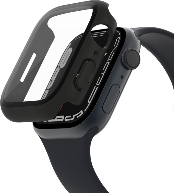 Etui Belkin ScreenForce TemperedCurve 2-in-1 do Apple Watch 44/45 mm Black (OVG004ZZBK-REV) - obraz 1