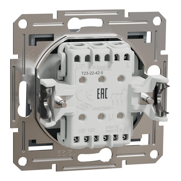 Выключатель трёхклавишный Schneider Electric Asfora сталь EPH2100162 - Фото 7 Выключатель трёхклавишный Schneider Electric Asfora сталь EPH2100162 - изображение 7