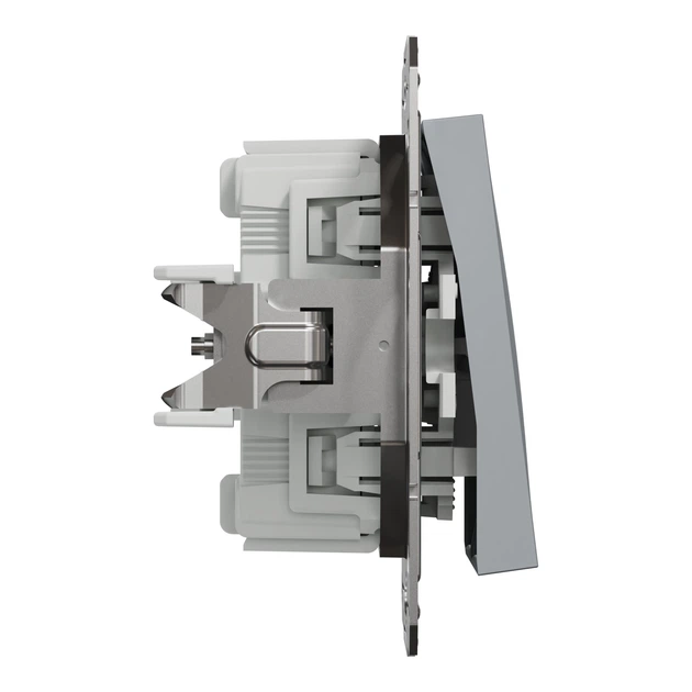 Переключатель двухклавишный Schneider Electric Asfora сталь EPH0600162 - Фото 4 Переключатель двухклавишный Schneider Electric Asfora сталь EPH0600162 - изображение 4