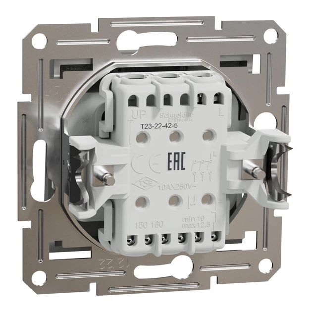 Выключатель трёхклавишный Schneider Electric Asfora алюминий EPH2100161 - изображение 7