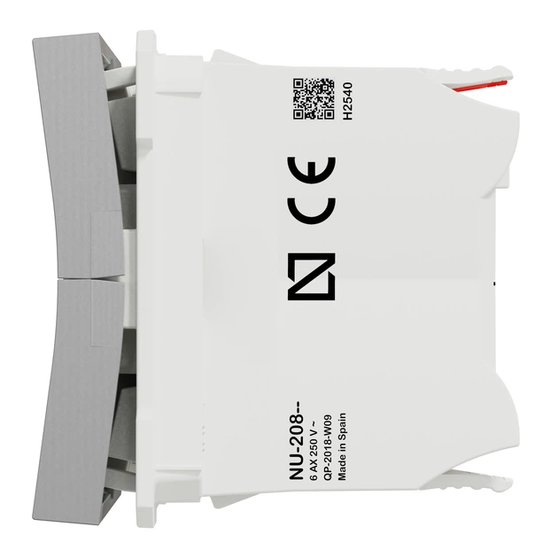 Выключатель для жалюзи Schneider Electric Unica New 2 модуля алюминий NU320830 - изображение 6