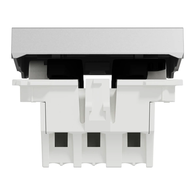 Выключатель одноклавишный Schneider Electric Unica New 2 модуля алюминий NU320130 - изображение 2