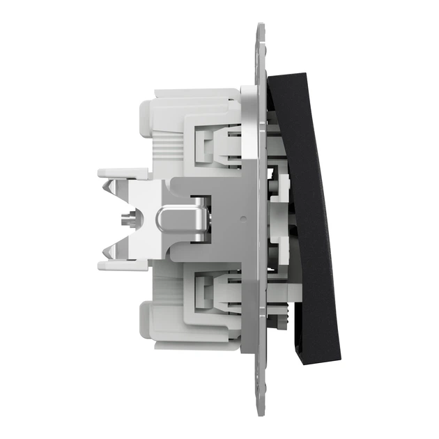 Переключатель двухклавишный Schneider Electric Asfora антрацит EPH0600171 - изображение 2