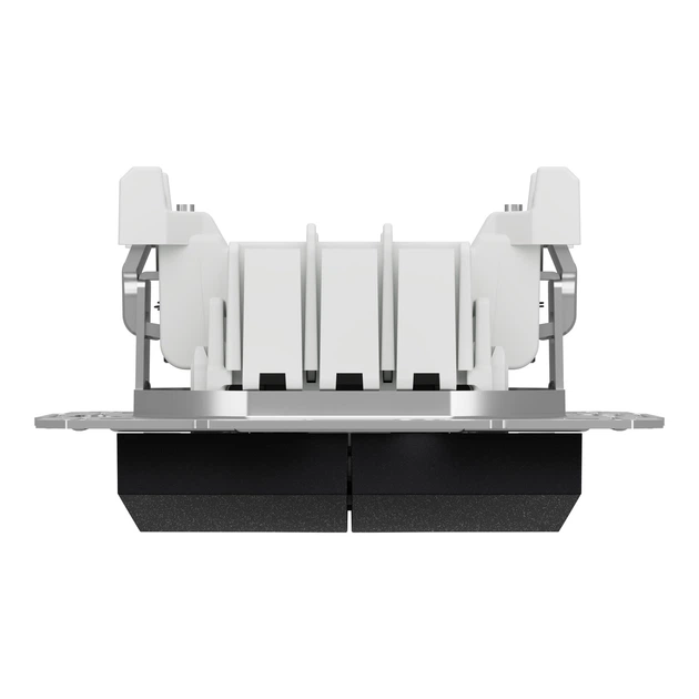 Переключатель двухклавишный Schneider Electric Asfora антрацит EPH0600171 - изображение 5