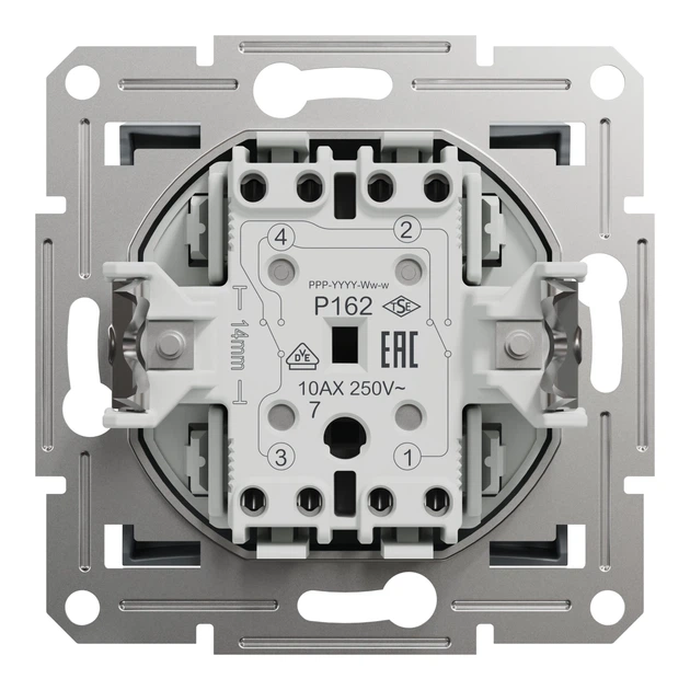 Переключатель перекрёстный Schneider Electric Asfora сталь EPH0500162 - изображение 6