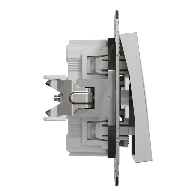 Кнопковий вимикач Schneider Electric Asfora алюміній EPH0700161 - зображення 3