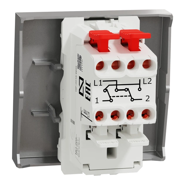 Перемикач перехресний Schneider Electric Unica New 2 модулі алюміній NU320530 - Фото 6 Перемикач перехресний Schneider Electric Unica New 2 модулі алюміній NU320530 - зображення 6