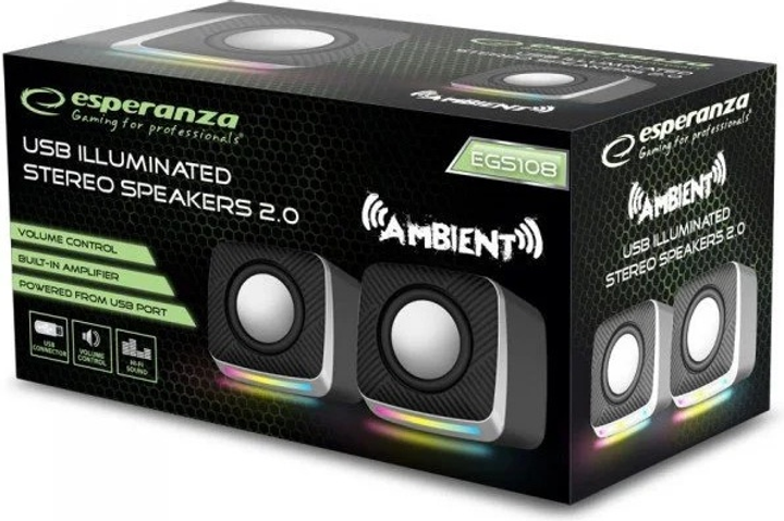 Głośniki komputerowe Esperanza Ambient 2.0 (5901299960165) - obraz 5
