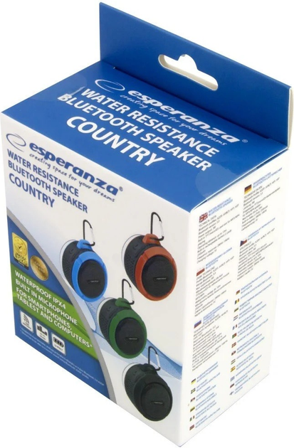 Портативна колонка Esperanza Country Чорно-зелена (5901299940259) - зображення 2