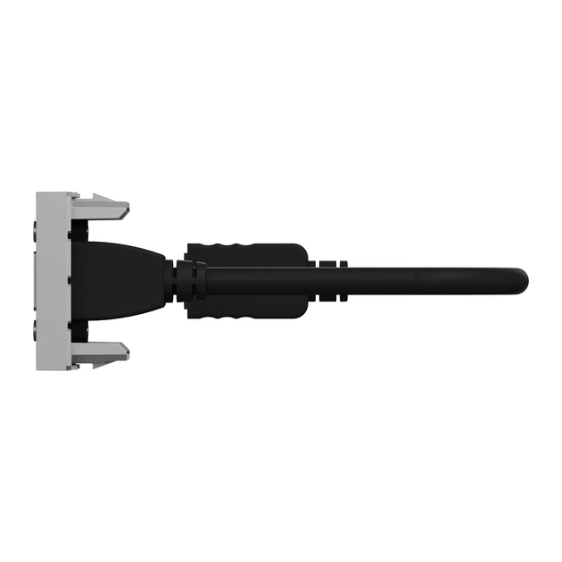 Розетка HDMI Schneider Electric Unica New 1 модуль алюминий NU343030 - Фото 4 Розетка HDMI Schneider Electric Unica New 1 модуль алюминий NU343030 - изображение 4