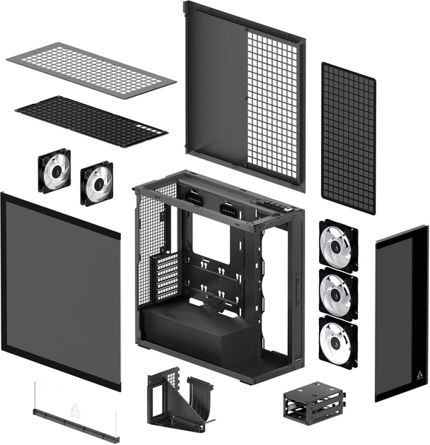 Корпус Arctic Xtender VG Black (4895265000485) - зображення 8