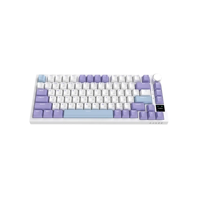 Клавіатура Ajazz AK820 Pro Flying Fish Switch Purple RGB USB/Wireless/Bluetooth UA Purple (AK820PRO-FF-PWB) - зображення 3