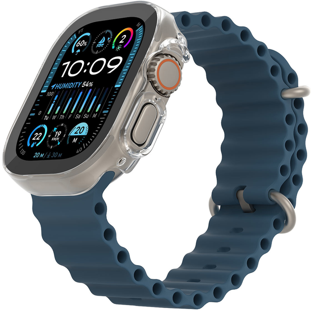 Чохол Belkin ScreenForce TemperedCurve 2-in-1 для Apple Watch Ultra 1/2 Transparent (OWA001ZZCL) - зображення 3