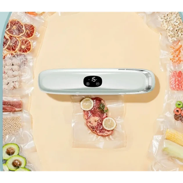 Вакуумный упаковщик Vacuum Sealer пищевых продуктов с дисплеем, работающий от сети - Фото 7 Вакуумный упаковщик Vacuum Sealer пищевых продуктов с дисплеем, работающий от сети - изображение 7