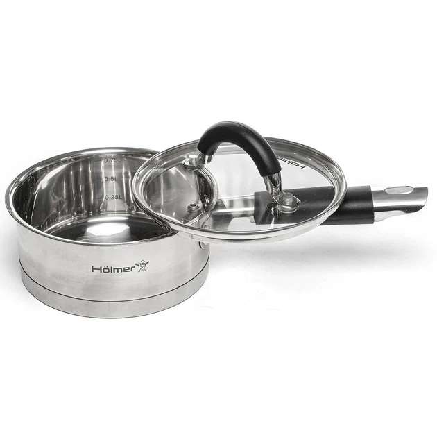 Ковш 1.1 л с крышкой Hölmer SP-13509-SSD Professional Chef - Фото 2 Ковш 1.1 л с крышкой Hölmer SP-13509-SSD Professional Chef - изображение 2