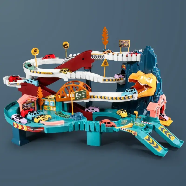 Музичний автомобільний трек Dinosaur Winding Road 5501A зі спуском