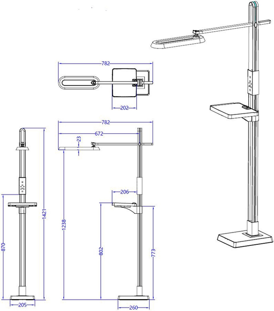 Lampa podłogowa Standart BL1913-C - obraz 2