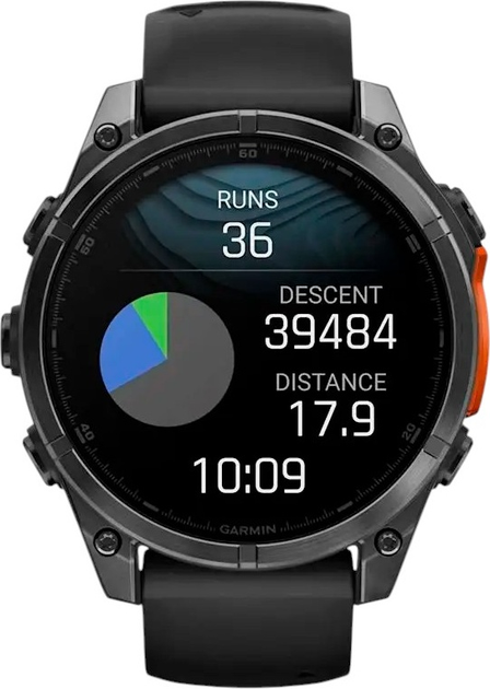 Смарт-годинник Garmin fenix 8 47мм AMOLED Slate Gray with Black Silicone Band (010-02904-00) - зображення 2