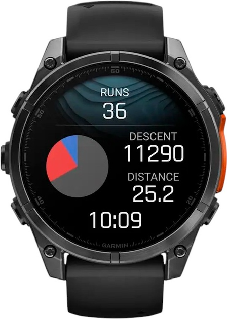 Смарт-годинник Garmin fenix 8 47мм AMOLED Slate Gray with Black Silicone Band (010-02904-00) - зображення 9