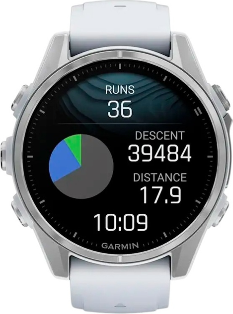 Смарт-годинник Garmin fenix 8 43mm AMOLED Silver with Whitestone Silicone Band (010-02903-00) - зображення 9