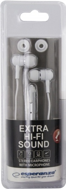 Słuchawki Esperanza EH162W Mobile White (5901299909584) - obraz 3