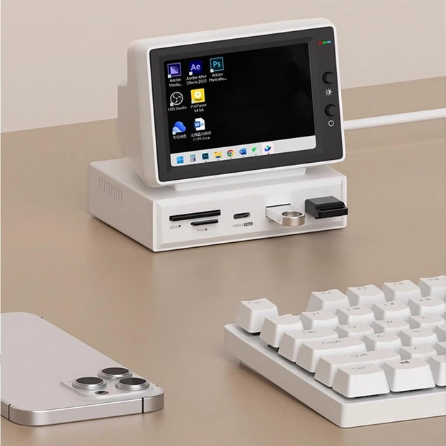 Мини IPS-монитор Hagibis 3,5-дюймовый USB-C Док-станція 3.5'' IPS