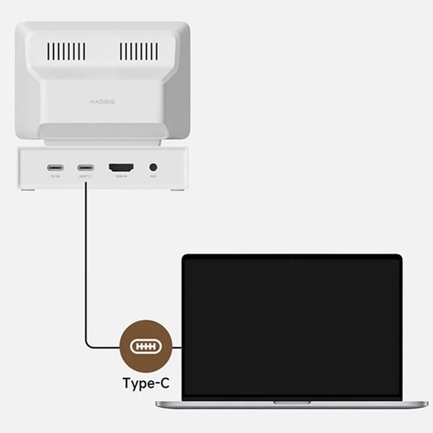 Мини IPS-монитор Hagibis 3,5-дюймовый USB-C Док-станція 3.5'' IPS екран USB 3.0 HOST HDMI - Фото 11 Мини IPS-монитор Hagibis 3,5-дюймовый USB-C Док-станція 3.5'' IPS екран USB 3.0 HOST HDMI - изображение 11