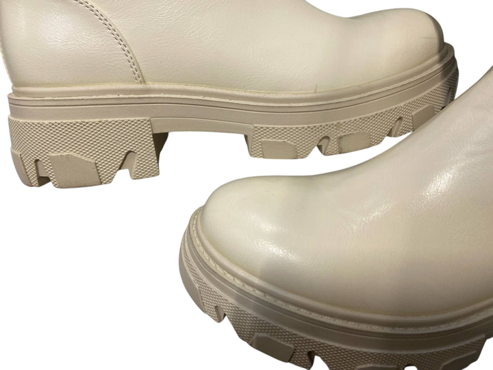 Kozaki damskie na grubej podeszwie Cropp 6430N-80X 37 24 cm Bezowe (91234567890037) (955555902237476) - Outlet - obraz 2