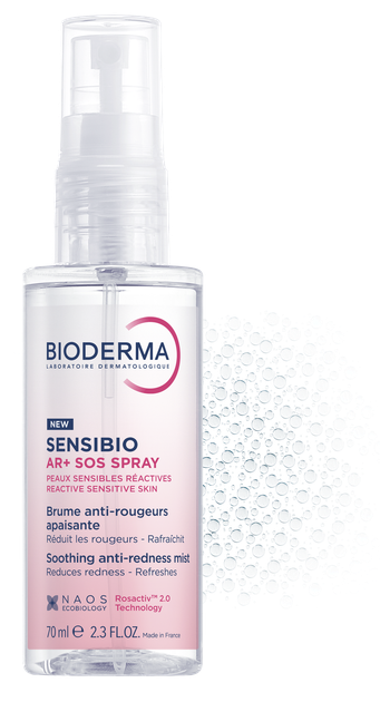 Спрей против покраснения Bioderma Sensibio AR+ SOS spray 70 мл - Фото 2 Спрей против покраснения Bioderma Sensibio AR+ SOS spray 70 мл - изображение 2