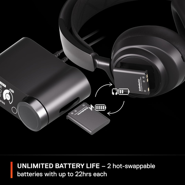Навушники SteelSeries Arctis Nova Pro Wireless P PS/PC/SW/MAC/MOB Black (SS61522) - зображення 8