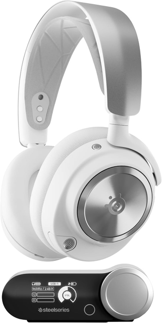 Słuchawki SteelSeries Arctis Nova Pro Wireless P PS/PC/SW/MAC/MOB White (SS61526) - obraz 1