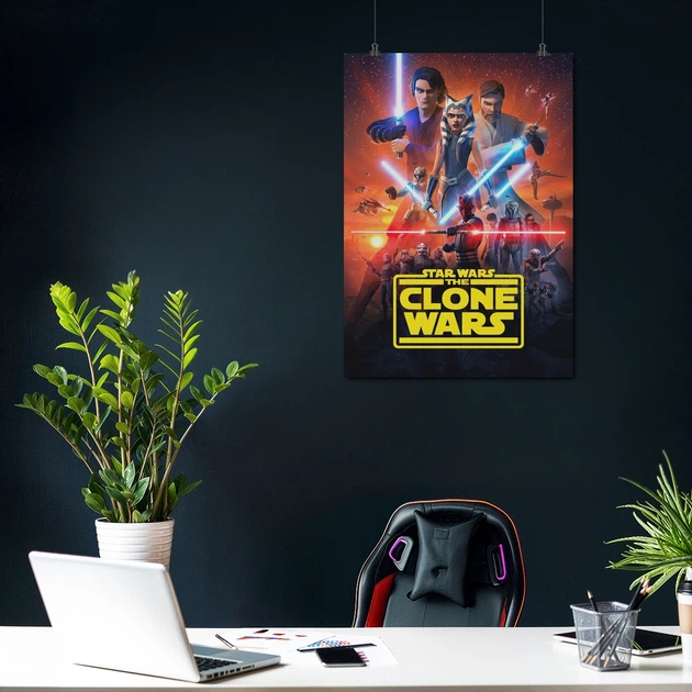 Постер Звёздные войны: Войны клонов, мультсериал, Star Wars, Clone Wars, A3 42×30 см (id0313) - изображение 3