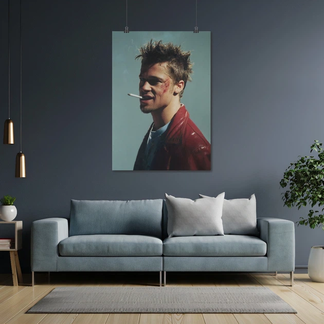 Постер Бойцовский клуб, Fight Club (1999), культовое кино, A3 42×30 см (id4699) - изображение 4