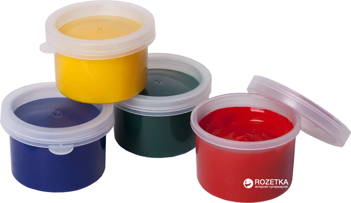 Краски пальчиковые ZiBi Baby Line 4 цвета по 30 мл (ZB.6564