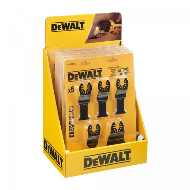 Набір з 5 пильних полотен для мультиінструменту DeWALT (5054905286378) - зображення 3