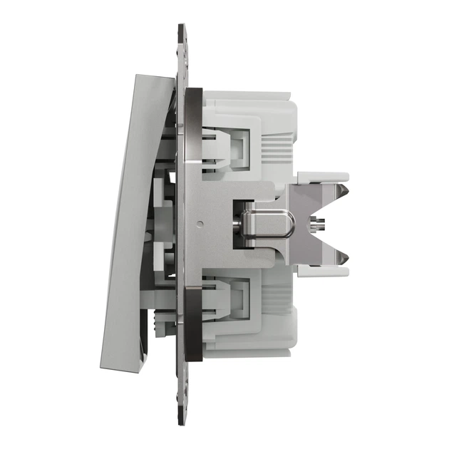 Выключатель двухклавишный Schneider Electric Asfora алюминий EPH0300161 - изображение 2