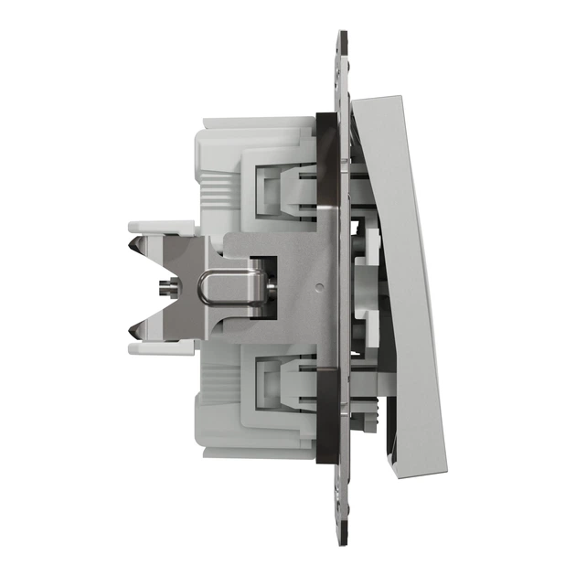 Выключатель двухклавишный Schneider Electric Asfora алюминий EPH0300161 - изображение 6