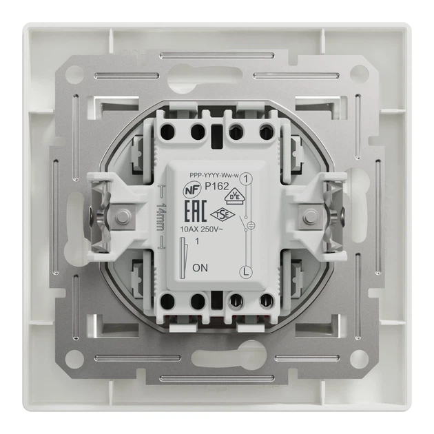 Вимикач одноклавішний Schneider Electric Asfora з підсвіткою білий EPH1400121 - зображення 6
