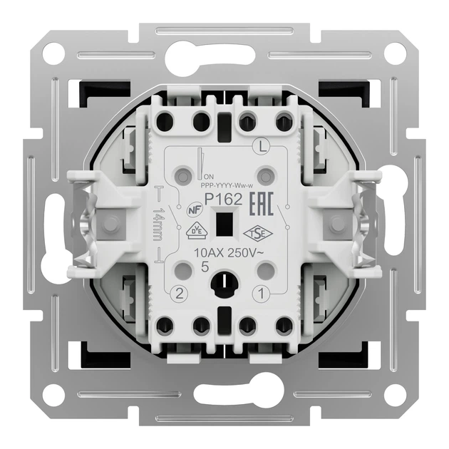 Выключатель двухклавишный Schneider Electric Asfora антрацит EPH0300171 - изображение 7